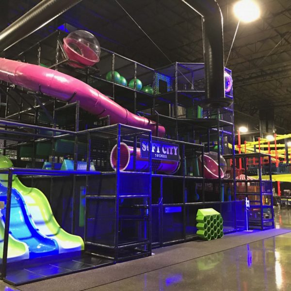 Go Play Systems Custom Design: glow in dark indoor playgrounds