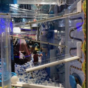 Indoor Playground Components and Attractions: Follow balls through mazes and play games with this innovative toddler activity