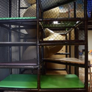 tan corkscrew slide component