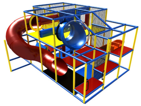 Daycare Buy Indoor Playground Equipment GPS332 -(Indoor Playsystem Size) 10 ft. H x 16 ft. W x 18 ft.