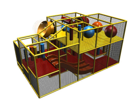 Startup Indoor Playground Equipment GPS139 -(Indoor Playsystem Size) 10 ft. H x 20 ft. W x 16 ft.