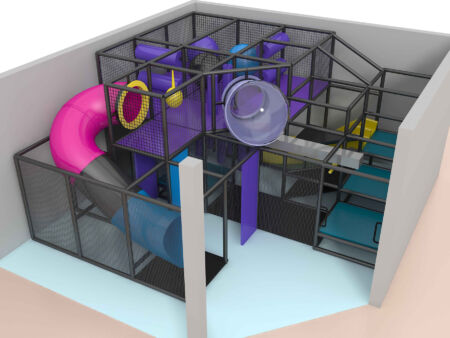 Buy Starter Indoor Playground Equipment GPS558 -(Indoor Playsystem Size) 10 ft. H x 20 ft. W x 20 ft.