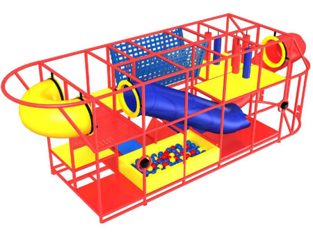Buy Indoor Playground Equipment GPS267 -(Indoor Playsystem Size) 10 ft. H x 30 ft. W x 8 ft.