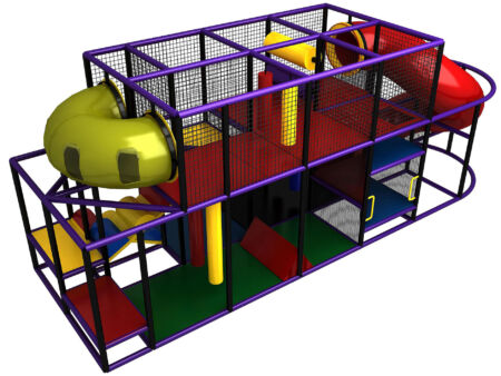 Mobile Indoor/Outdoor Playground GPS263 -(Indoor Playsystem Size) 10 ft. H x 8 ft. W x 26 ft.