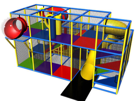 Buy Indoor Playground Equipment GPS146 -(Indoor Playsystem Size) 11 ft. H x 12 ft. W x 20 ft.