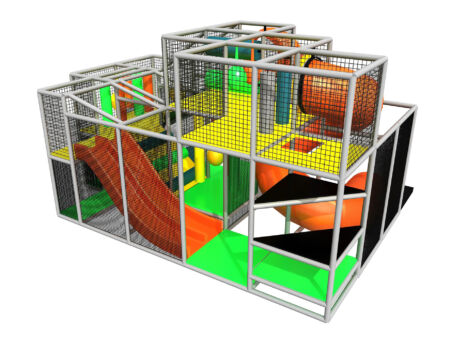 Buy Indoor Playground Equipment GPS391 -(Indoor Playsystem Size) 11 ft. H x 12 ft. W x 20 ft.