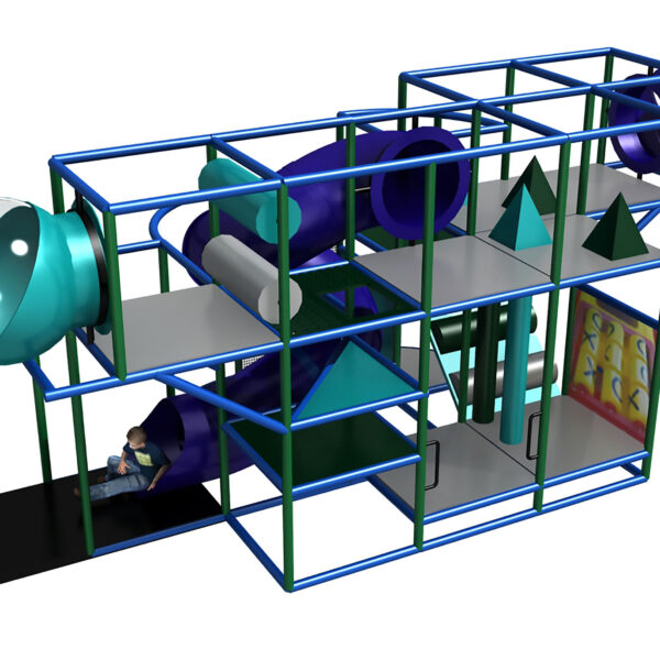 Buy Indoor Playground Equipment GPS461 -(Indoor Playsystem Size) 11 ft. H x 12 ft. W x 28 ft.