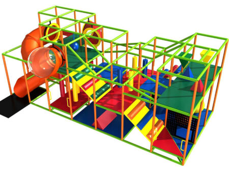 Buy Indoor Playground Equipment GPS524 -(Indoor Playsystem Size) 11 ft. H x 12 ft. W x 28 ft.