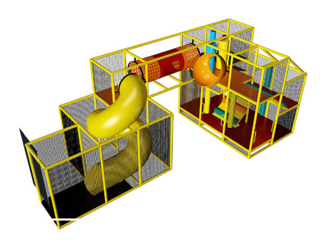 Buy Indoor Playground Equipment GPS483 -(Indoor Playsystem Size) 11 ft. H x 12 ft. W x 29 ft.