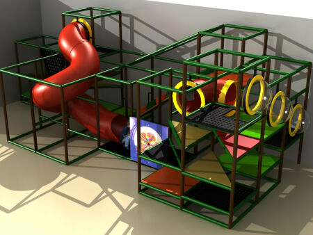 Buy Indoor Playground Equipment GPS450 -(Indoor Playsystem Size) 11 ft. H x 12 ft. W x 32 ft.
