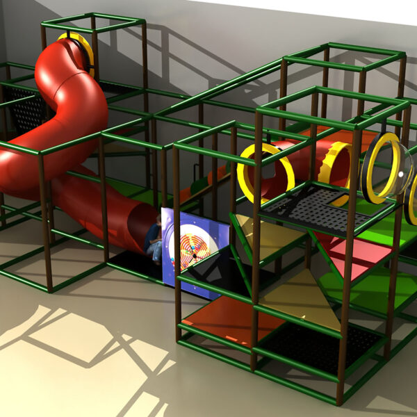 Buy Indoor Playground Equipment GPS450 -(Indoor Playsystem Size) 11 ft. H x 12 ft. W x 32 ft.