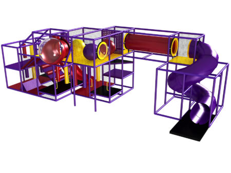 Buy Indoor Playground Equipment GPS387 -(Indoor Playsystem Size) 11 ft. H x 12 ft. W x 36 ft.