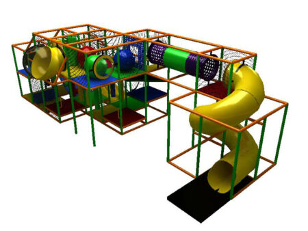 Buy Indoor Playground Equipment GPS82 -(Indoor Playsystem Size) 11 ft. H x 12 ft. W x 36 ft.