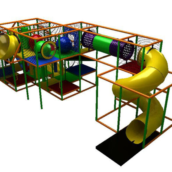 Buy Indoor Playground Equipment GPS82 -(Indoor Playsystem Size) 11 ft. H x 12 ft. W x 36 ft.