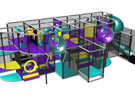 Buy Indoor Playground Equipment GPS174 -(Indoor Playsystem Size) 11 ft. H x 16 ft. W x 36 ft.