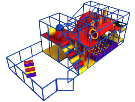 Buy Indoor Playground Equipment GPS346 -(Indoor Playsystem Size) 11 ft. H x 16 ft. W x 36 ft.