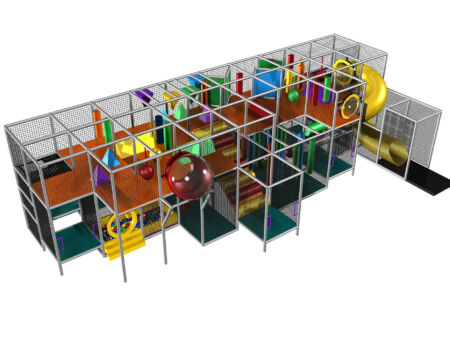 Buy Indoor Playground Equipment GPS482 -(Indoor Playsystem Size) 11 ft. H x 16 ft. W x 40 ft.