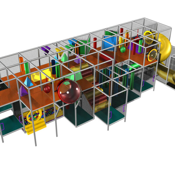 Buy Indoor Playground Equipment GPS482 -(Indoor Playsystem Size) 11 ft. H x 16 ft. W x 40 ft.