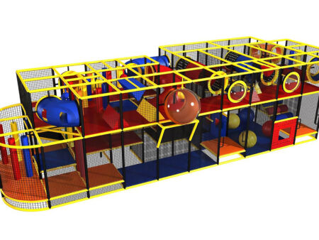 Buy Indoor Playground Equipment GPS183 -(Indoor Playsystem Size) 11 ft. H x 16 ft. W x 44 ft.