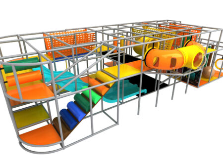 Buy Indoor Playground Equipment GPS286 -(Indoor Playsystem Size) 11 ft. H x 20 ft. W x 44 ft.