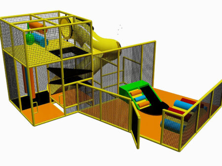 Buy Indoor Playground Equipment GPS493 -(Indoor Playsystem Size) 11 ft. H x 21 ft. W x 21 ft.