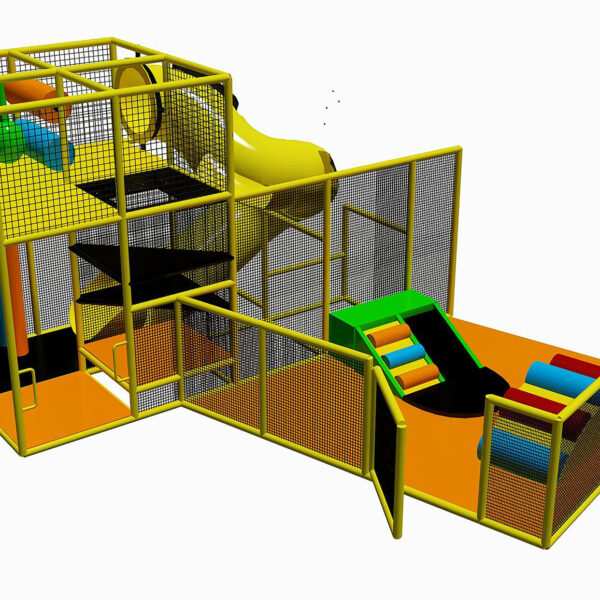 Buy Indoor Playground Equipment GPS493 -(Indoor Playsystem Size) 11 ft. H x 21 ft. W x 21 ft.