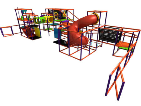Buy Indoor Playground Equipment GPS420 -(Indoor Playsystem Size) 11 ft. H x 22 ft. W x 47 ft.