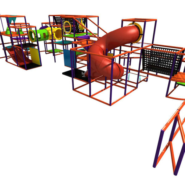 Buy Indoor Playground Equipment GPS420 -(Indoor Playsystem Size) 11 ft. H x 22 ft. W x 47 ft.