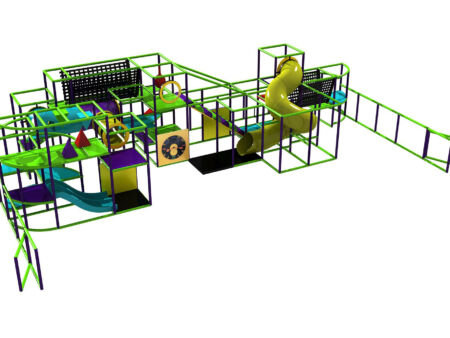Buy Indoor Playground Equipment GPS420 -(Indoor Playsystem Size) 11 ft. H x 25 ft. W x 47 ft.
