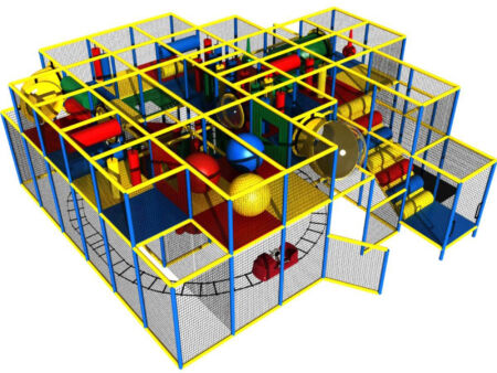 Buy Indoor Playground Equipment GPS121 -(Indoor Playsystem Size) 11 ft. H x 28 ft. W x 28 ft.