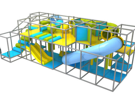 Buy Indoor Playground Equipment GPS381 -(Indoor Playsystem Size) 11 ft. H x 32 ft. W x 20 ft.