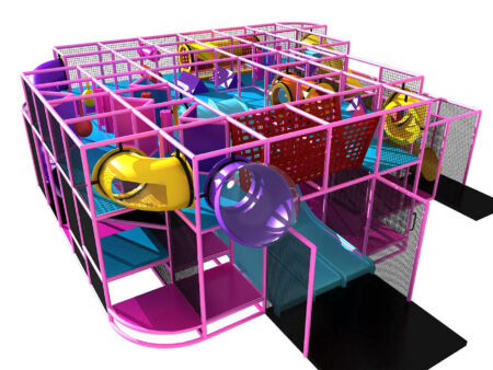 Buy Indoor Playground Equipment GPS37 -(Indoor Playsystem Size) 11 ft. H x 32 ft. W x 32 ft.