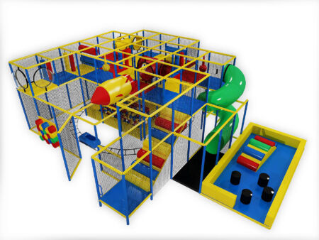 Buy Indoor Playground Equipment GPS26 -(Indoor Playsystem Size) 11 ft. H x 36 ft. W x 28 ft.