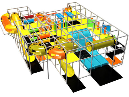 Buy Indoor Playground Equipment GPS523 -(Indoor Playsystem Size) 11 ft. H x 36 ft. W x 52 ft.