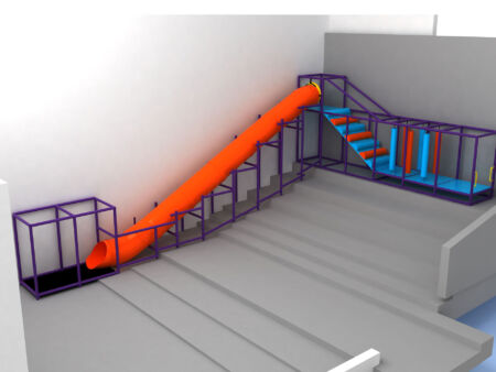 Buy Indoor Playground Equipment GPS276 -(Indoor Playsystem Size) 11 ft. H x 4 ft. W x 36 ft.