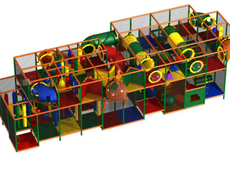 Buy Indoor Playground Equipment GPS42 -(Indoor Playsystem Size) 11 ft. H x 44 ft. W x 16 ft.