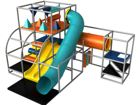 Buy Indoor Playground Equipment GPS528 -(Indoor Playsystem Size) 12 ft. H x 12 ft. W x 20 ft.