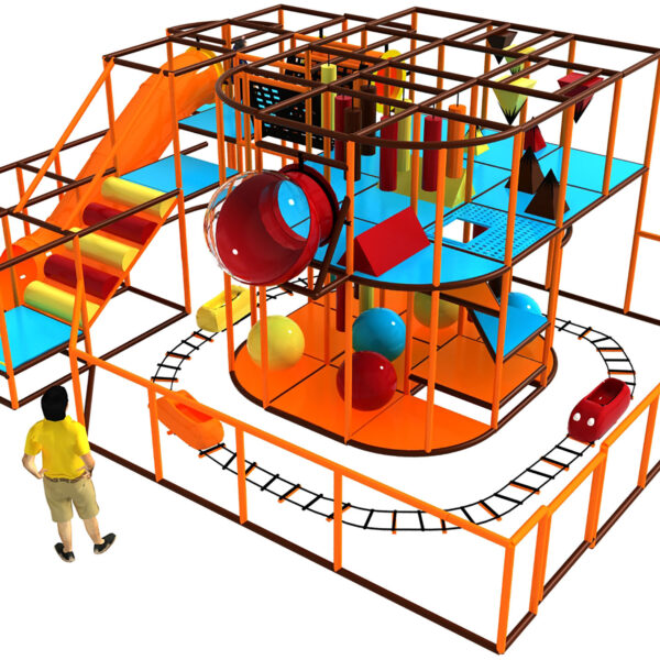 Buy Indoor Playground Equipment GPS250 -(Indoor Playsystem Size) 12 ft. H x 22 ft. W x 30 ft.