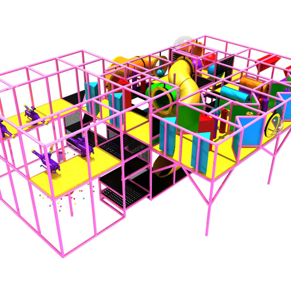 Buy Indoor Playground Equipment GPS217 -(Indoor Playsystem Size) 12 ft. H x 24 ft. W x 36 ft.