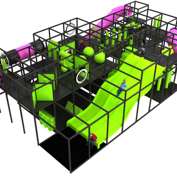 Buy Indoor Playground Equipment GPS265 -(Indoor Playsystem Size) 12 ft. H x 24 ft. W x 44 ft.