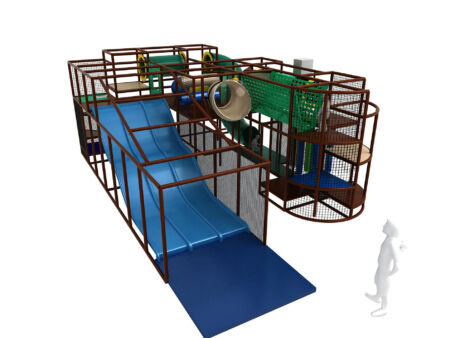 Buy Indoor Playground Equipment GPS260 -(Indoor Playsystem Size) 12 ft. H x 28 ft. W x 21 ft.
