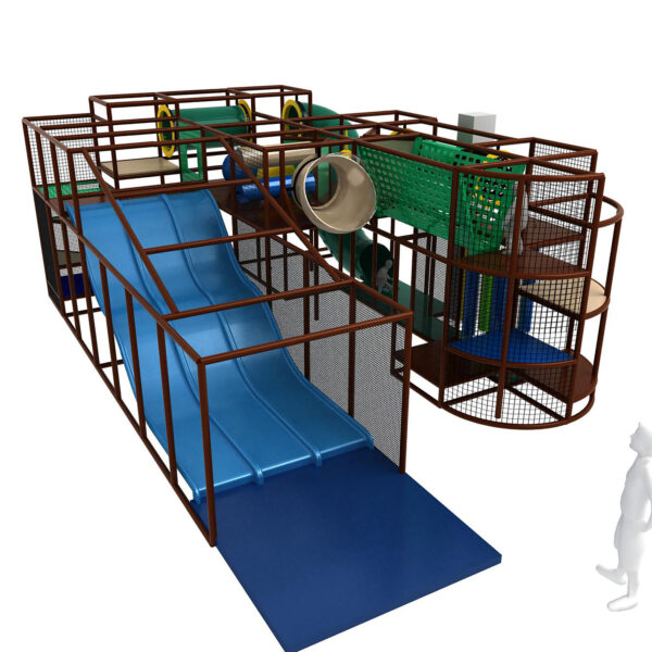 Buy Indoor Playground Equipment GPS260 -(Indoor Playsystem Size) 12 ft. H x 28 ft. W x 21 ft.