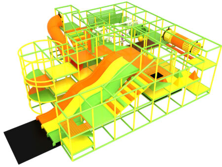 Buy Indoor Playground Equipment GPS268 -(Indoor Playsystem Size) 12 ft. H x 30 ft. W x 33 ft.