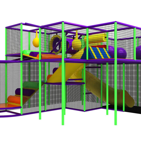 Buy Indoor Playground Equipment GPS255 -(Indoor Playsystem Size) 12 ft. H x 40 ft. W x 16 ft.