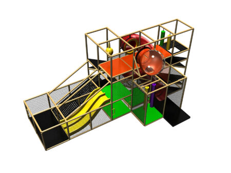 Buy Indoor Playground Equipment GPS72 -(Indoor Playsystem Size) 13 ft. H x 12 ft. W x 28 ft.
