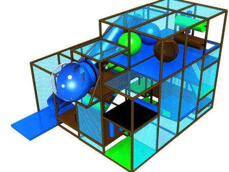Buy Indoor Playground Equipment GPS447 -(Indoor Playsystem Size) 13 ft. H x 16 ft. W x 16 ft.