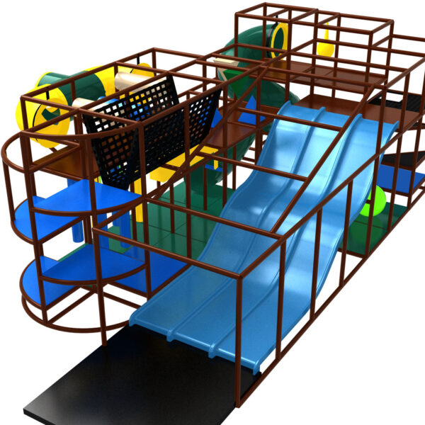 Buy Indoor Playground Equipment GPS534 -(Indoor Playsystem Size) 13 ft. H x 28 ft. W x 16 ft.