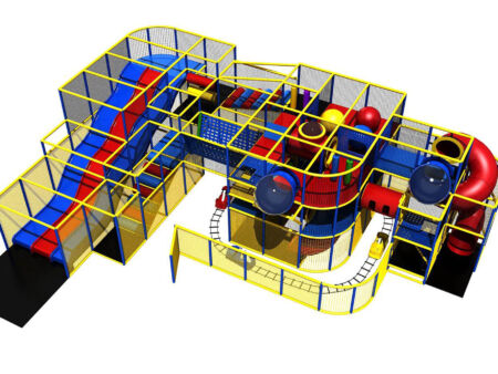 Buy Indoor Playground Equipment GPS159 -(Indoor Playsystem Size) 13 ft. H x 28 ft. W x 44 ft.