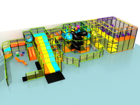 Buy Indoor Playground Equipment GPS219 -(Indoor Playsystem Size) 13 ft. H x 28 ft. W x 72 ft.