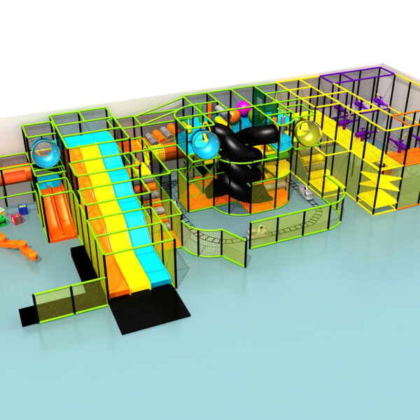 Buy Indoor Playground Equipment GPS219 -(Indoor Playsystem Size) 13 ft. H x 28 ft. W x 72 ft.